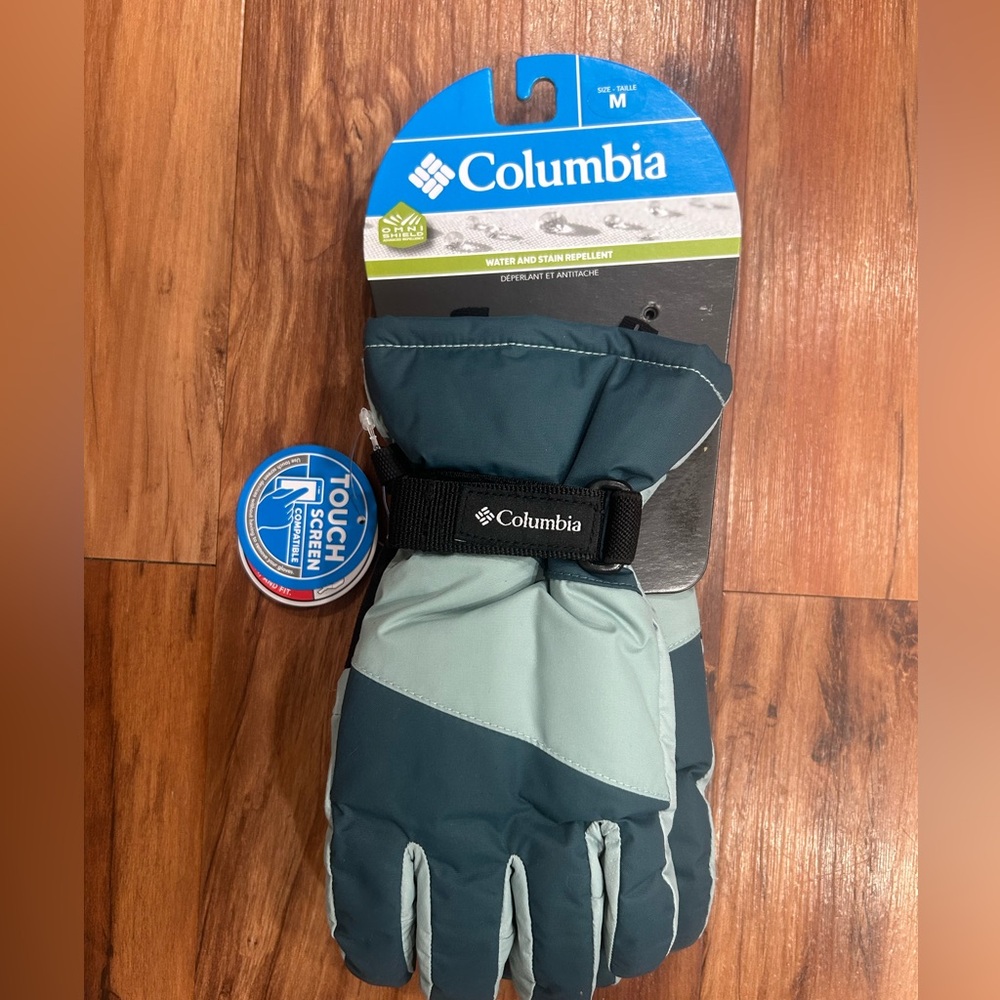 Columbia Teal Winter Kids Gloves